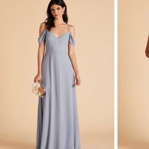 Birdy Grey Dusty Blue Chiffon Devin convertible dress
